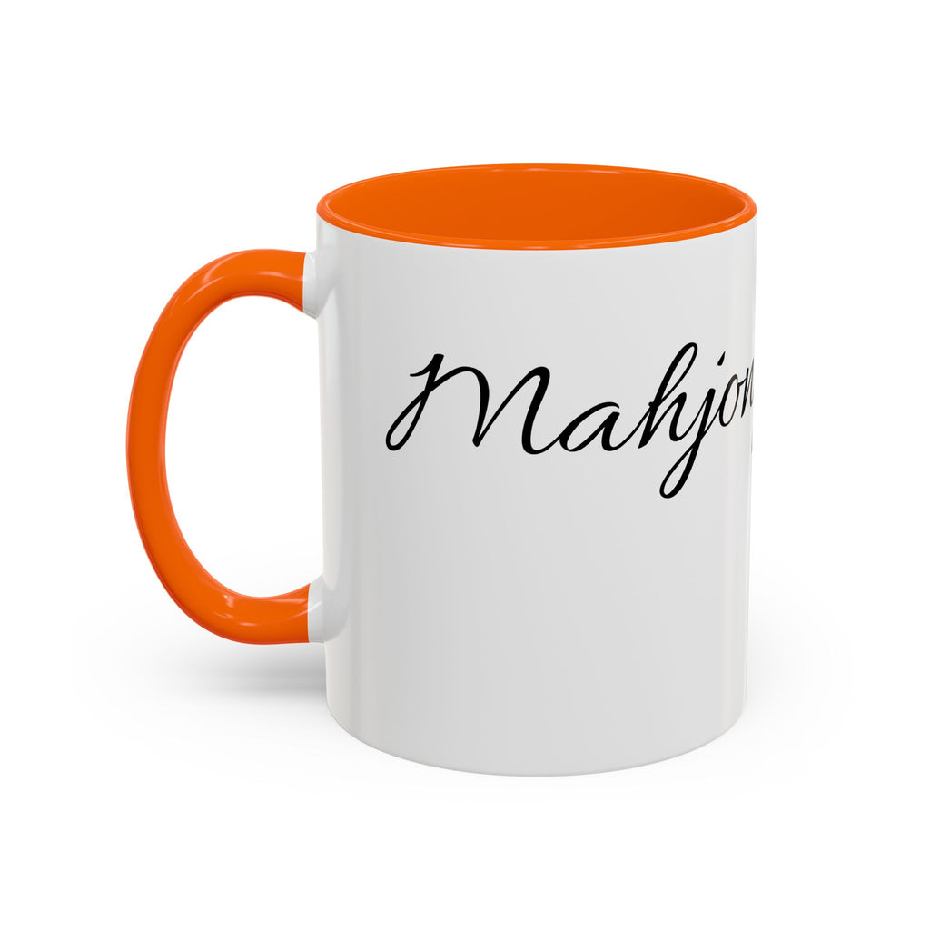 'Mahjong Mama' Coffee Mug – Elegant Script Accent Mug for Moms (11/15oz)