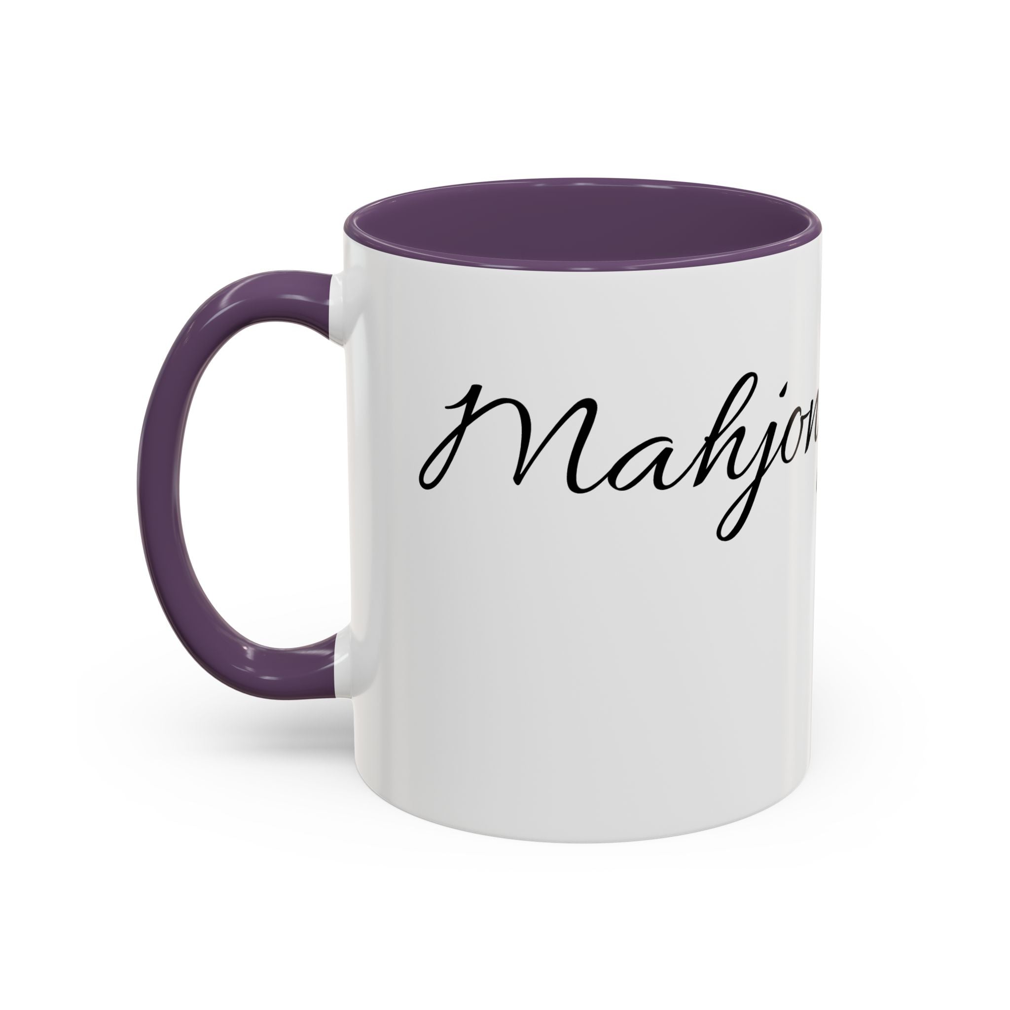 'Mahjong Mama' Coffee Mug – Elegant Script Accent Mug for Moms (11/15oz)