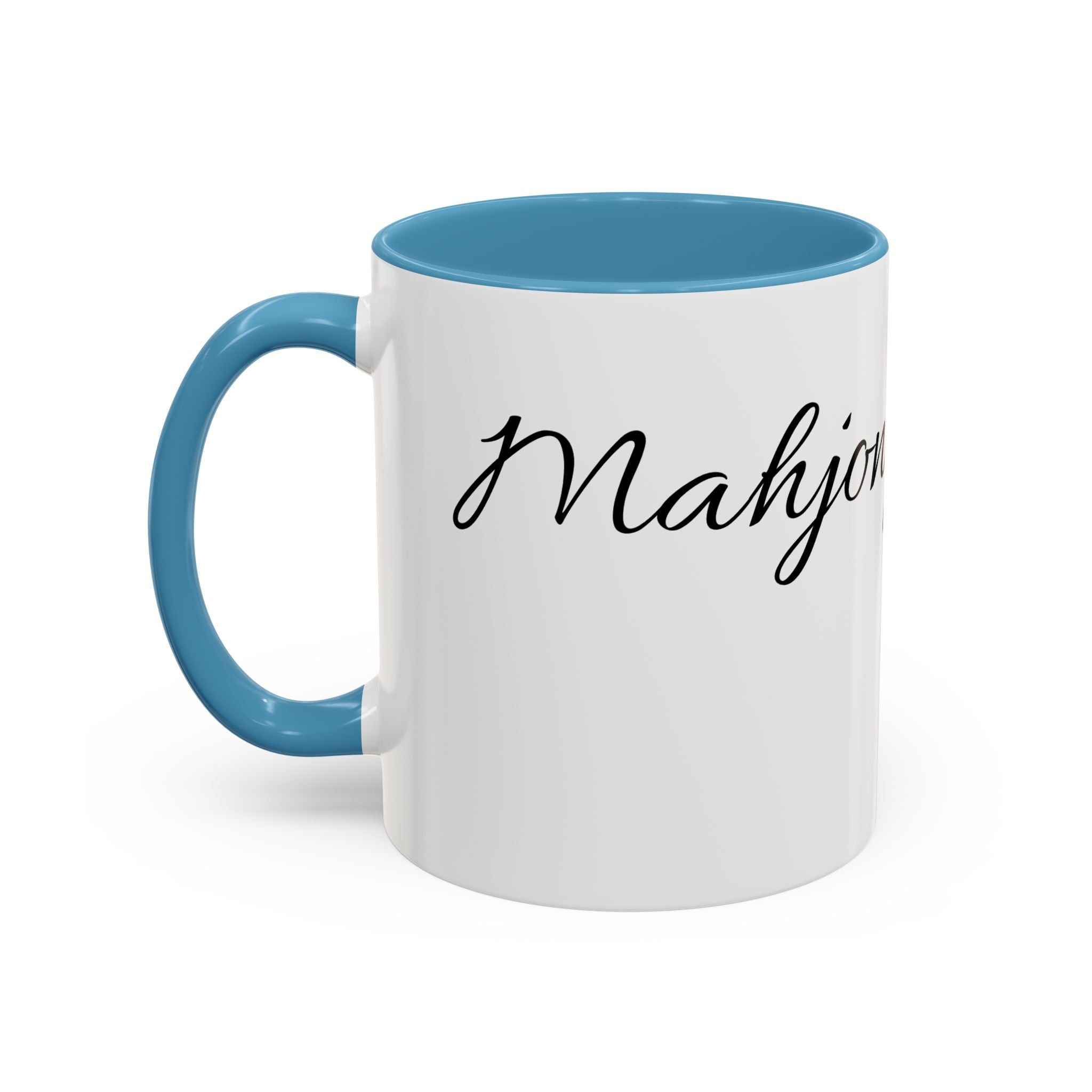 'Mahjong Mama' Coffee Mug – Elegant Script Accent Mug for Moms (11/15oz)