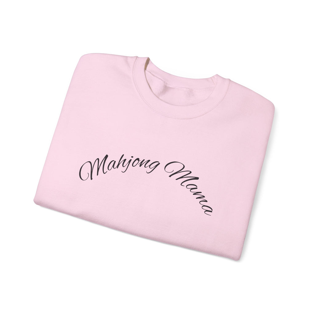 Mahjong Mama Crewneck Sweatshirt — Cozy Casual Sweatshirt for Mahjong Players