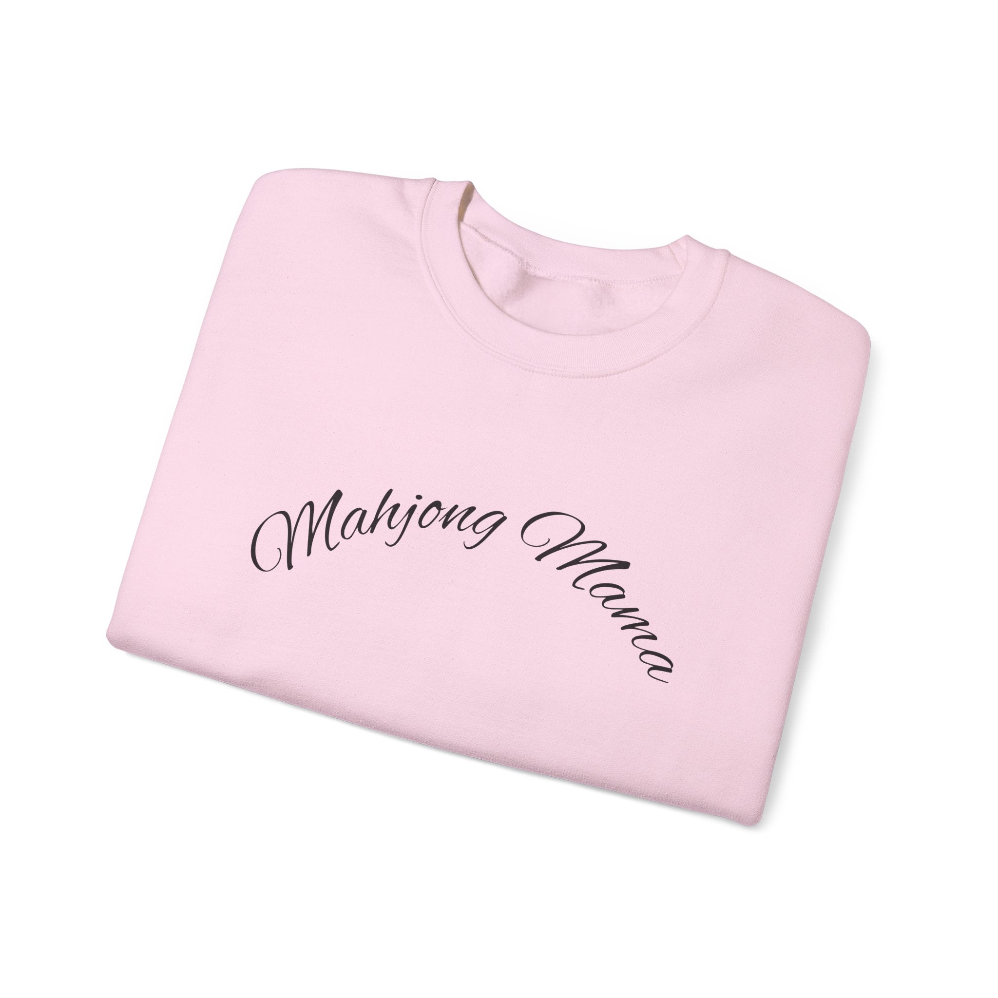 Mahjong Mama Crewneck Sweatshirt — Cozy Casual Sweatshirt for Mahjong Players