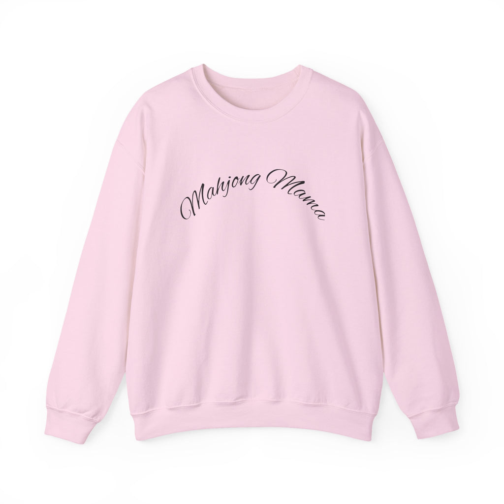 Mahjong Mama Crewneck Sweatshirt — Cozy Casual Sweatshirt for Mahjong Players