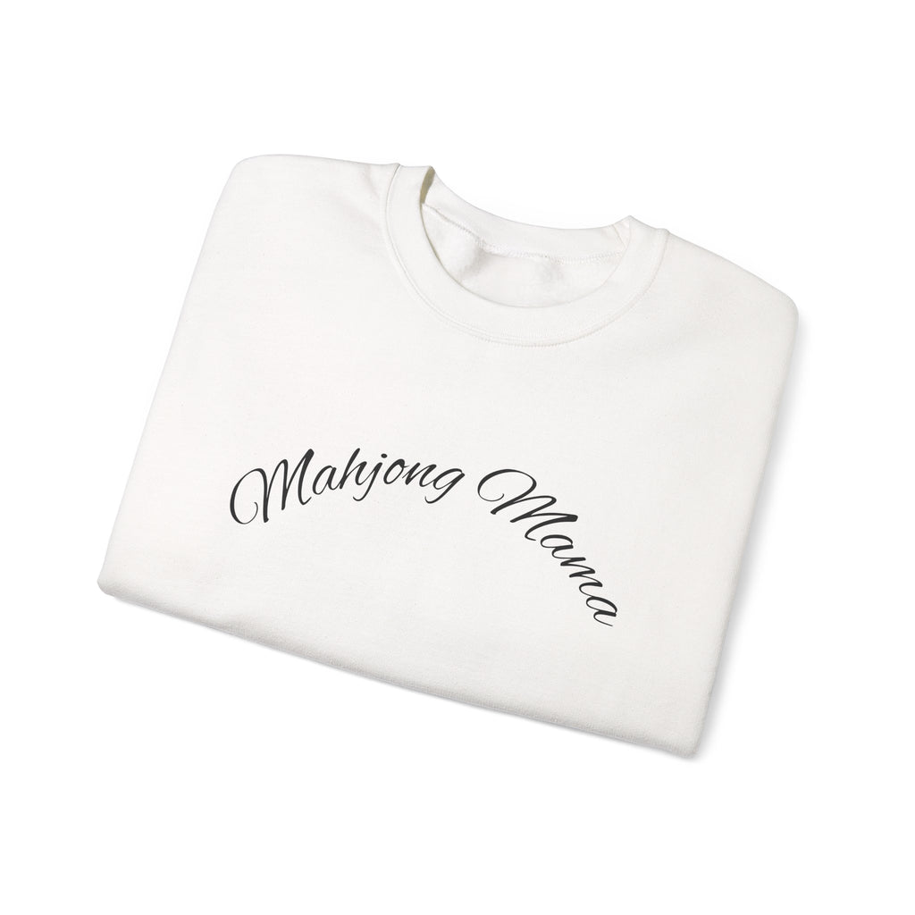 Mahjong Mama Crewneck Sweatshirt — Cozy Casual Sweatshirt for Mahjong Players