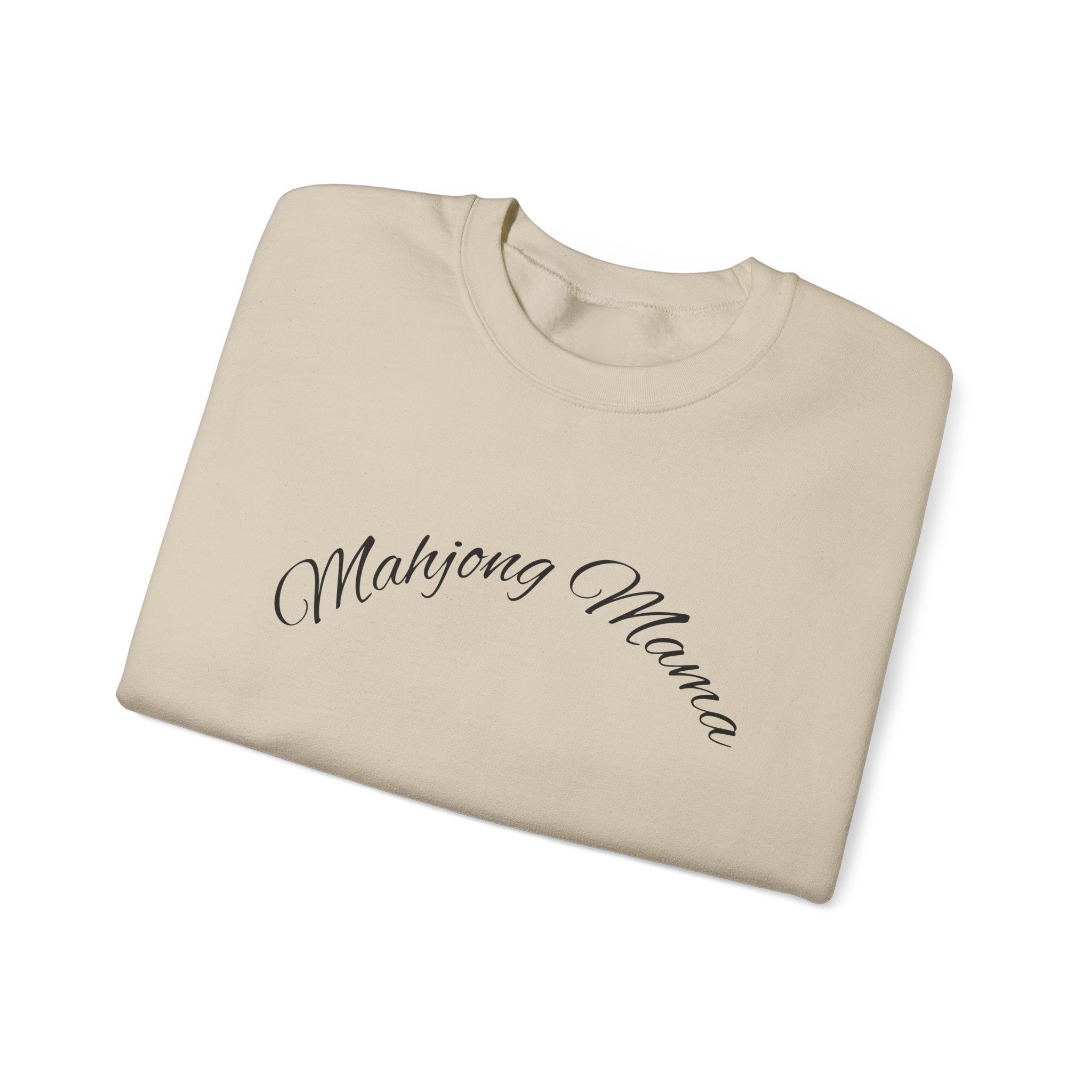 Mahjong Mama Crewneck Sweatshirt — Cozy Casual Sweatshirt for Mahjong Players
