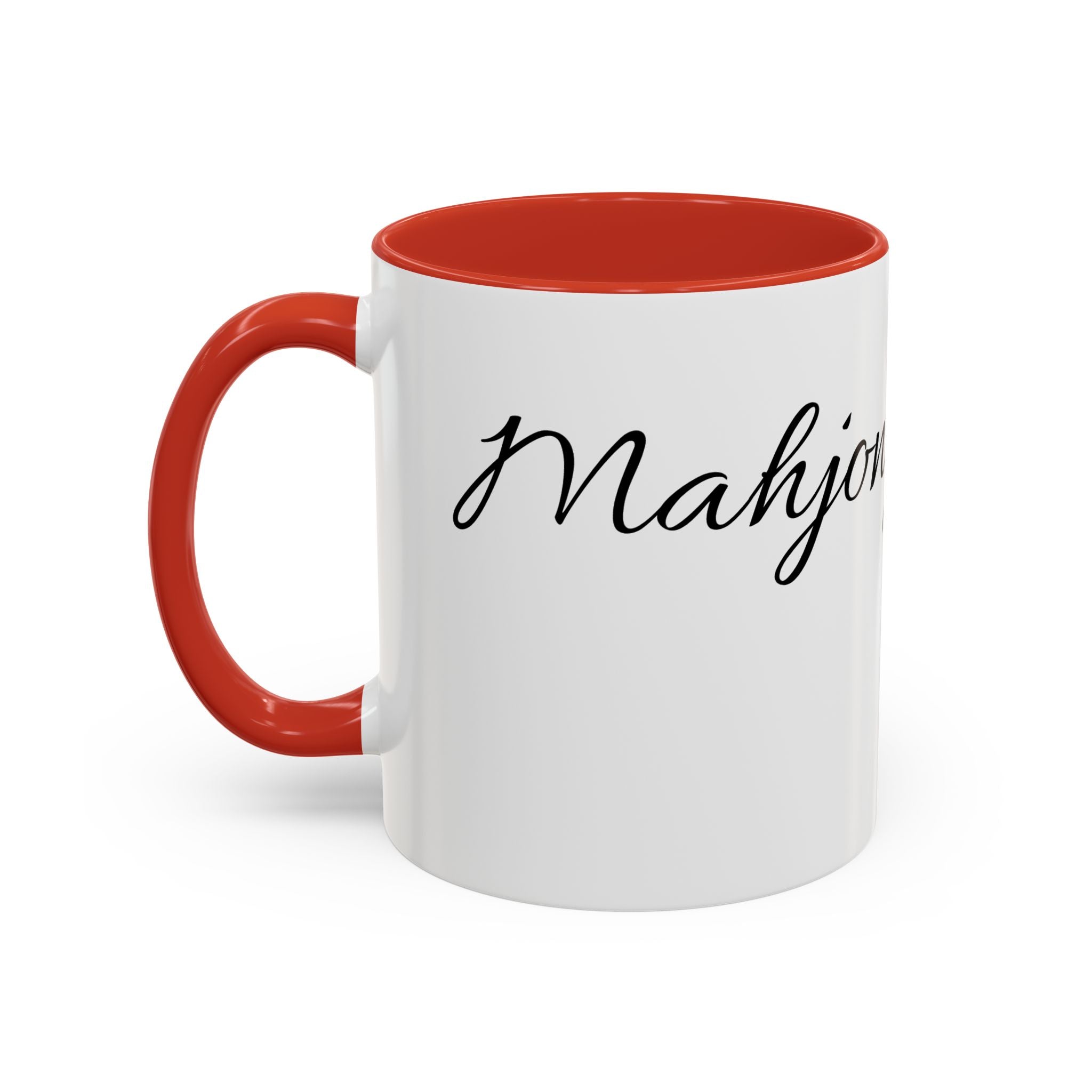 'Mahjong Mama' Coffee Mug – Elegant Script Accent Mug for Moms (11/15oz)