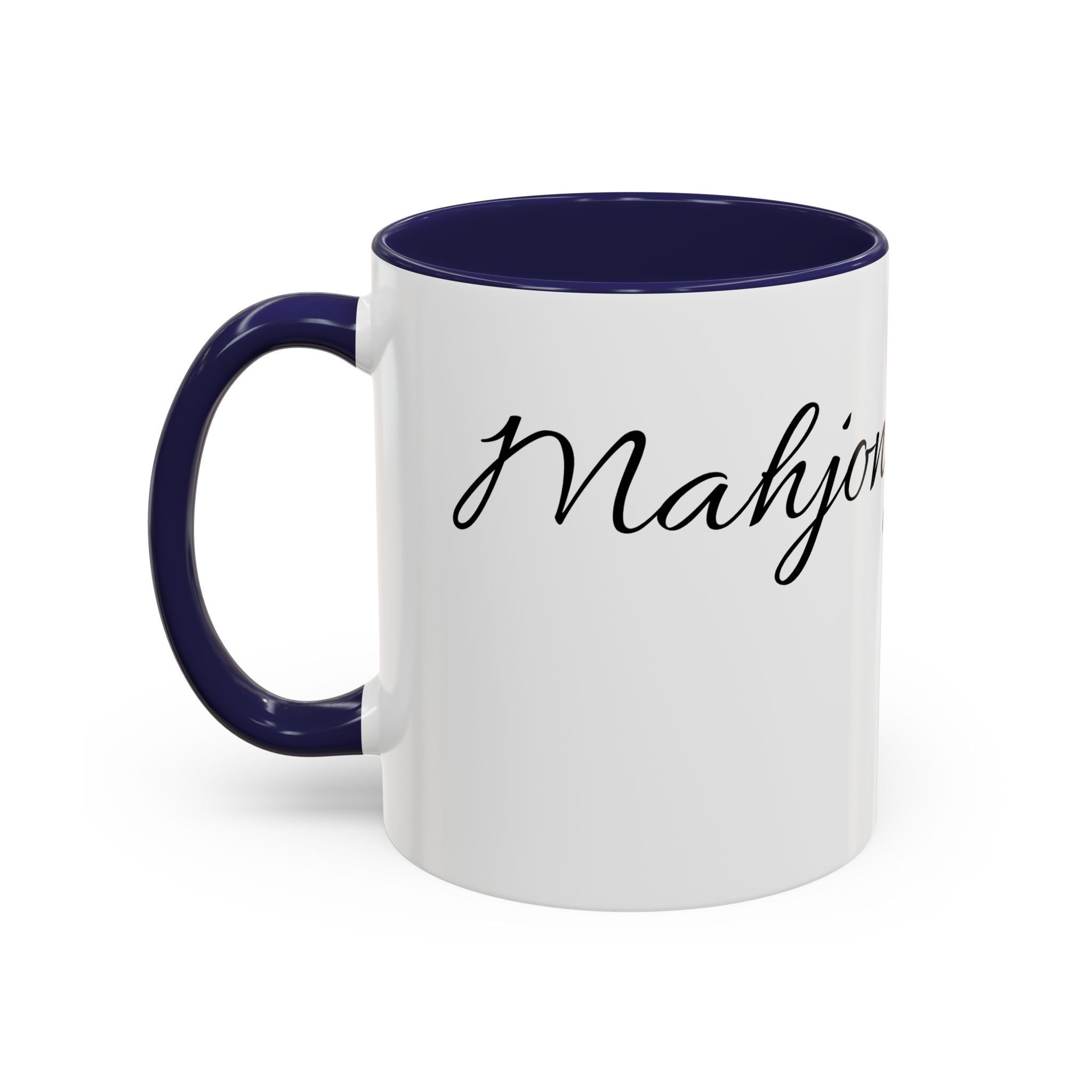 'Mahjong Mama' Coffee Mug – Elegant Script Accent Mug for Moms (11/15oz)
