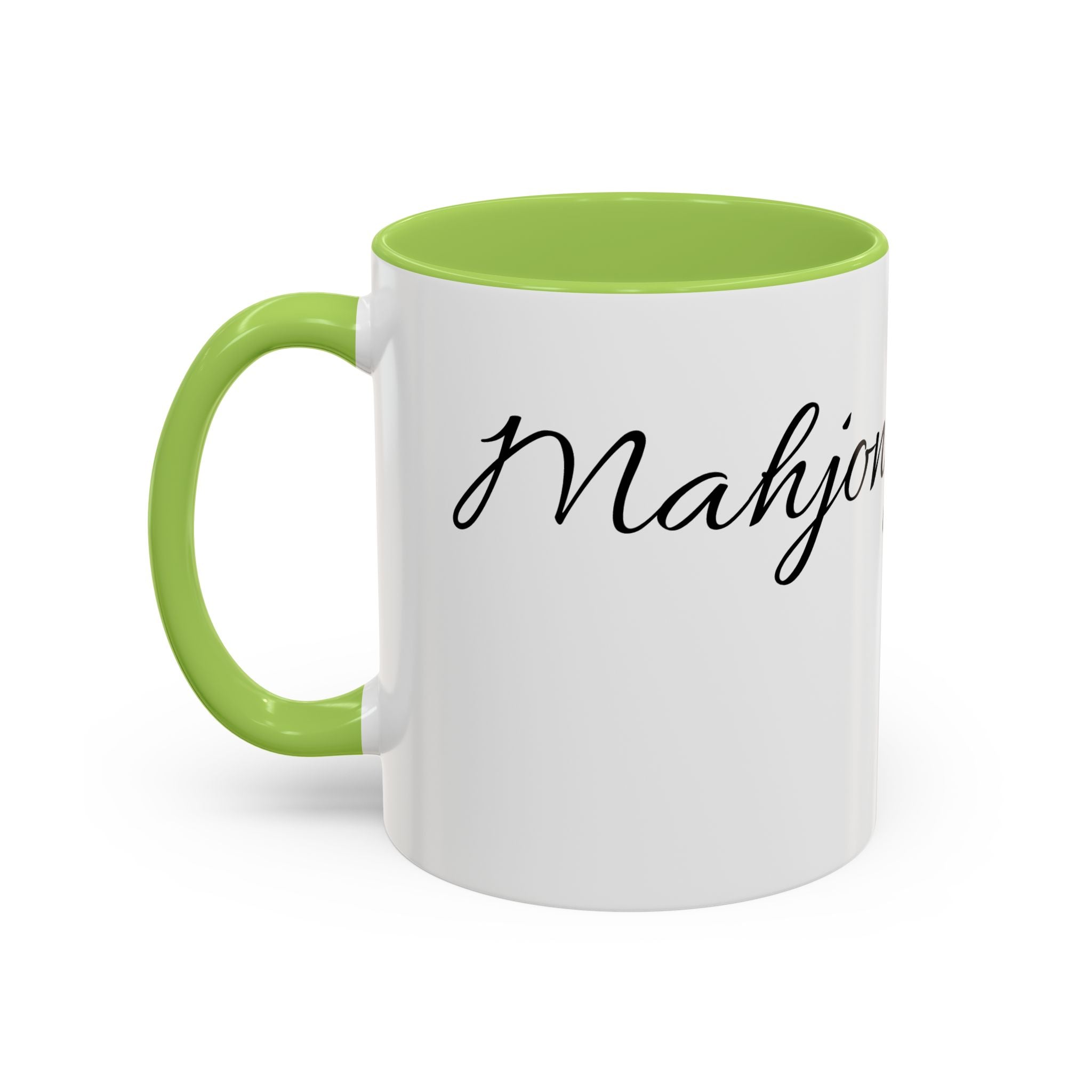 'Mahjong Mama' Coffee Mug – Elegant Script Accent Mug for Moms (11/15oz)